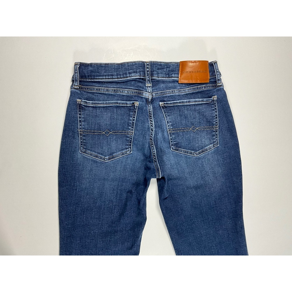 Lucky Brand Sweet Mid Rise Bootcut Jeans Dark Wash Denim Blue Womens Size 6/28R - Picture 13 of 16